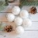 Set of balls plastic D-4.5 cm, 6 pcs "Pushka" White