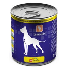 Canned goods Vitanimals for dogs, chicken, 750 g.