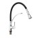 Zein kitchen mixer, flexible spout, cartridge ceramics 40 mm, brass, chrome/black