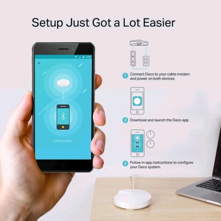 Wireless TP-Link Deco M9 Plus, seamless, 10/100/1000 Mbit, 2 pcs in compl-2