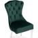 Wooden chair Milano 1 array of wood/velor, white/green 51x59x96 cm