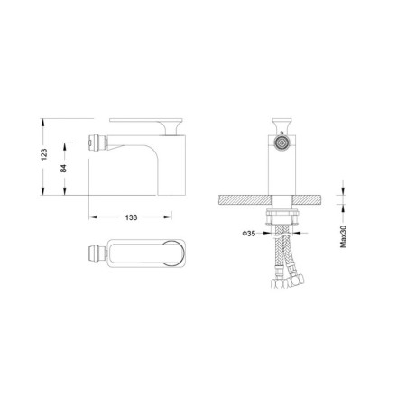 Timo Torne 4362/00f bidetor, chrome-1