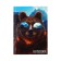 College-wiper in a solid cover 7BC, A5, 64 sheets, Bear with glasses, Block in a cage, glossy lamination