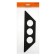 Flat 190 bracket, mod, 2, 2 pcs, black color