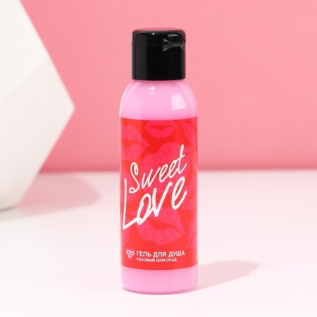 Sweet Love shower gel, 100 ml, pink chocolate aroma, pure happiness