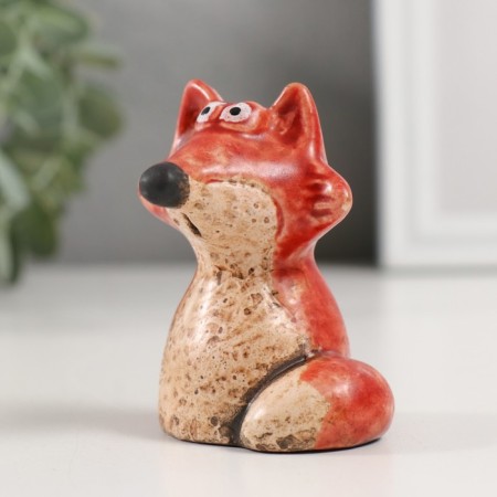 Souvenir Ceramics "Red Fox" 5.1x5.4x6.8 cm-3