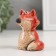 Souvenir Ceramics "Red Fox" 5.1x5.4x6.8 cm