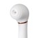 Vibrator with vacuum stimulation Flovetta Jasmine, 23 cm, silicone, white color
