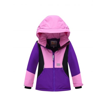 Ski costume for girls for, height 116 cm, purple color-1