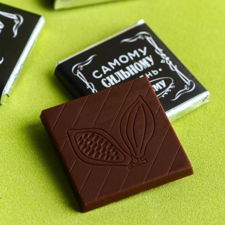 Milk chocolate "man", postcard, 5 g x 4 pcs. (18+)-2
