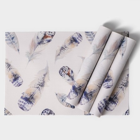 Set of serving napkins on the table “Easy”, 4 pcs, 30 × 45 cm, white color-1