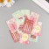 Cardboard "Happy Birthday", pastel, set of 10 pcs (5 types) 4x6 cm