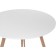 Round table Skandi metal, white/natural 80x80x73 cm
