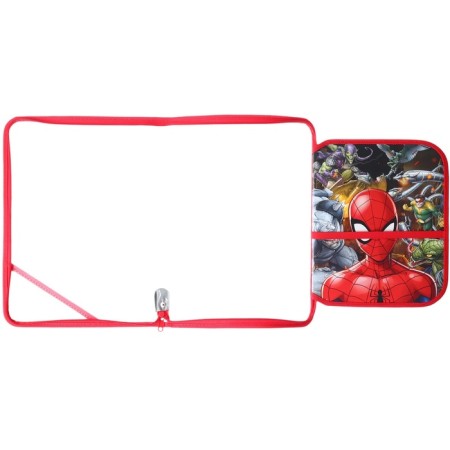 Plastic A4 folder, with zipper, spider-man-2