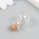 Decor for creativity glass "Bottle with a traffic jam" 1.9x1.9x2.4 cm