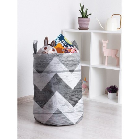 Basket for toys "Business zigzag, size 35x50 cm