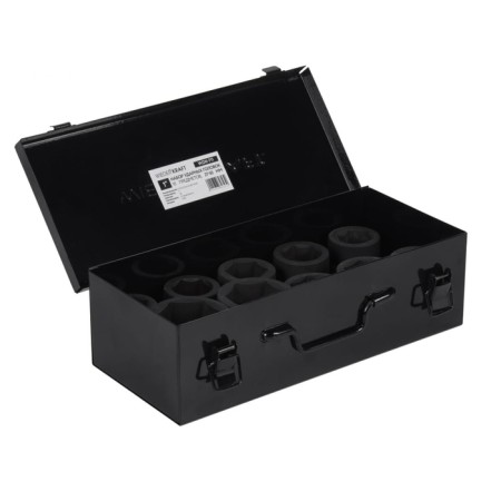 A set of ending heads Wiederkraft WDK-711, shock, 1 ’’, 27-50 mm, CRMO, 10 pcs, case-2