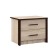 Ashley bedside table, 500 × 364 × 400 mm, color of the wenge / oak sonom