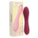 Vibrator with stimulation of the point G, 18 x3.8 cm, burgundy