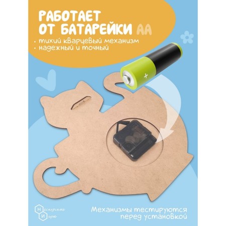 Часы «Кот в чашке»-3