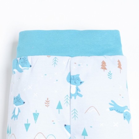 Pants for children, gray/blue color, height 68cm-1