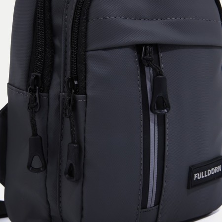 School bag, Fulldorn, Textile, Gray Color-3