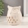 Aroma lamp ceramics "White Eagle Wheel. Droplets" 7.5x8x10 cm