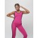 Fitness suit women, size 46-48, pink color
