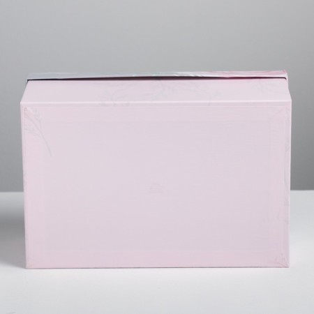 Gift rectangular, packaging, “flowers”, 28 x 18.5 x 11.5 cm-3