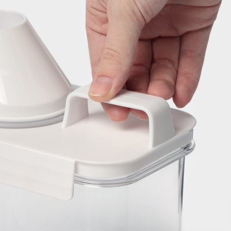 A container for washing powder and air conditioning, with a measured glass, 2300 ml-12