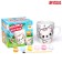 Painting mugs with paints (partial filling) "Cute kitten"
