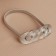 Picking for curtains "Weaving", 2 × 33 cm, silver color