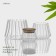 A set of glass cans with a bamboo cover Bellatenero "Eco", 3 items, 14 × 22.5 cm