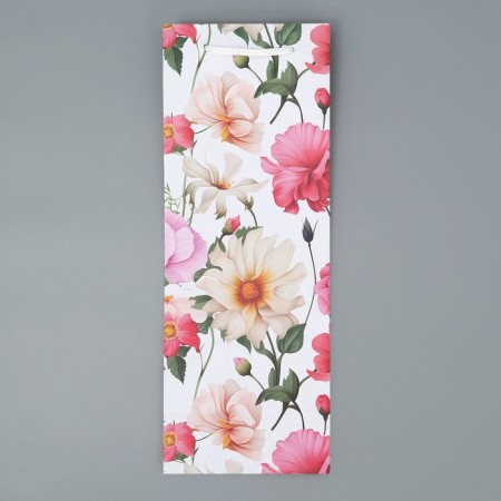 Gift package for a bottle, packaging, "flowers", 36 x 13 x 10 cm-7