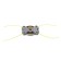 Denzel 96363 trimmer head, MAX 2.4 mm fishing line, puck/nut M8/M10, full -time fasteners