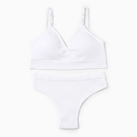 Female set (top, panties) color white, size 42-44-10