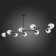 Suspended EVOLUCE lamp. Sle154843-09. Rametto. 9x40 watts, E27, 233x82x33 cm, black color