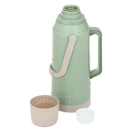 Thermos 2 l, with a glass flask, retains heat 12 hours, green-1