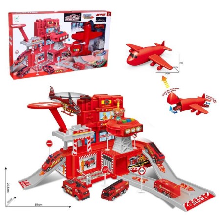 Parking "Firefire", with an airplane, light and sound, the machine changes color from water