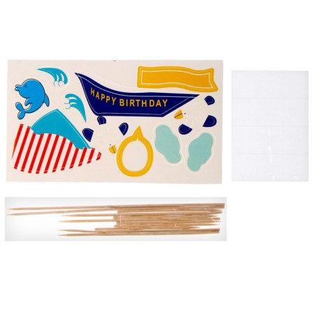 Set for creativity: manufacture of toppers, coloring “Sea”-1