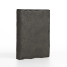 Male purse without fastening, 3 in 1, department of auto documents, passports, cards, bills, color gray color