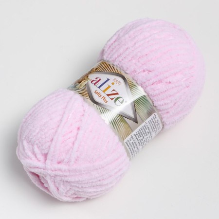 Yarn "Softy Plus" 100% micropoliester 120m/100g (31 children's pink)-1