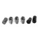Secrets on car wheels, nut 12x1.5 mm, length 36 mm, 4 pcs + 2 keys
