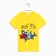 T -shirt for a boy, yellow color, height 128 cm