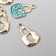 Decor for creativity Metal "Blue Lack" silver, enamel 1.6x1.1 cm
