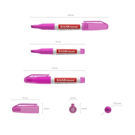 Erichkrause Visioline V-11 Mini, 0.6-4.0 mm, water-based ink, pink neon-3