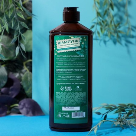 Hair shampoo with nettle extract, 500 ml, beauty pantry-2