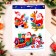 Stickers on the windows "New Year" Santa Claus, train, 41 x 29 cm