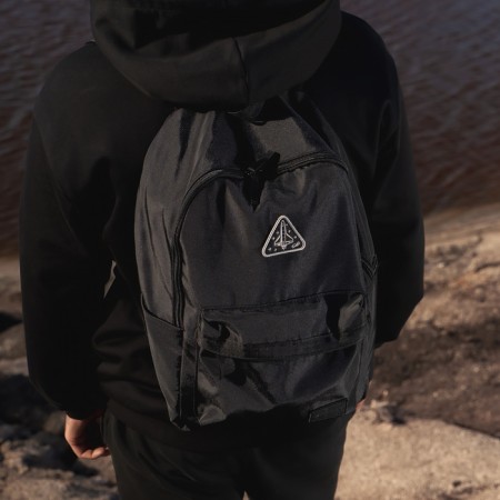 Backpack textile luxury x Onlytop, with pockets, black color