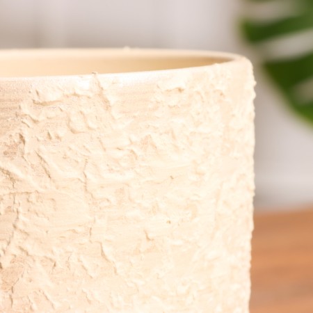 Flower lava beige pot-2